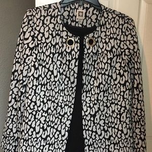 Anne Klein brand; beautiful dressy long jacket; medium.